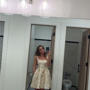 Elegant Gold Dress